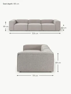 Modulares Sofa Lennon (4-Sitzer) aus Bouclé