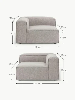 Modulares Sofa Lennon (3-Sitzer) aus Bouclé
