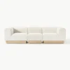 Modulares Sofa Natalie (3-Sitzer) aus Teddy-Bouclé
