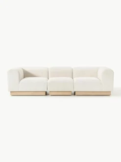 Modulares Sofa Natalie (3-Sitzer) aus Teddy-Bouclé