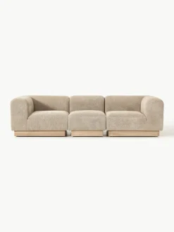 Modulares Sofa Natalie (3-Sitzer) aus Teddy-Bouclé