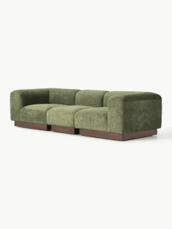 Modulares Sofa Natalie (3-Sitzer) aus Teddy-Bouclé