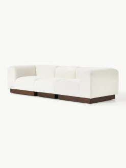 Modulares Sofa Natalie (3-Sitzer) aus Teddy-Bouclé