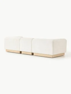 Modulares Sofa Natalie (3-Sitzer) aus Teddy-Bouclé