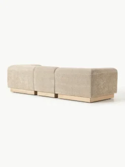 Modulares Sofa Natalie (3-Sitzer) aus Teddy-Bouclé