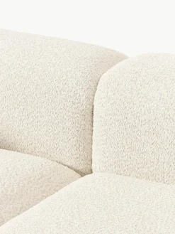 Modulares Sofa Natalie (3-Sitzer) aus Teddy-Bouclé