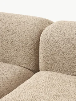 Modulares Sofa Natalie (3-Sitzer) aus Teddy-Bouclé