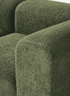 Modulares Sofa Natalie (3-Sitzer) aus Teddy-Bouclé
