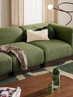 Modulares Sofa Natalie (3-Sitzer) aus Teddy-Bouclé