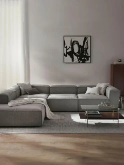 Modulares XL-Ecksofa Lennon aus Bouclé