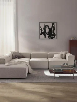 Modulares XL-Ecksofa Lennon aus Bouclé