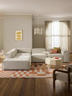 Modulares XL-Ecksofa Lennon aus Cord