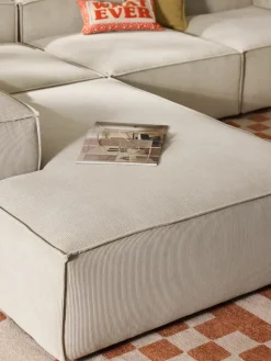 Modulares XL-Ecksofa Lennon aus Cord