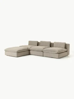 Modulares XL-Sofa Felix mit Hocker