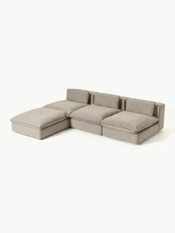 Modulares XL-Sofa Felix mit Hocker