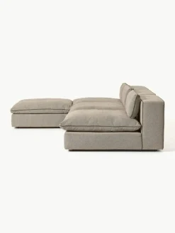 Modulares XL-Sofa Felix mit Hocker