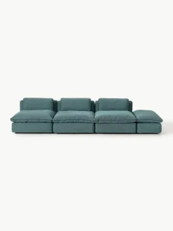 Modulares XL-Sofa Felix (3-Sitzer) mit Hocker