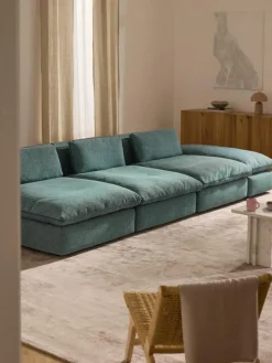 Modulares XL-Sofa Felix (3-Sitzer) mit Hocker