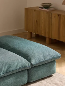 Modulares XL-Sofa Felix (3-Sitzer) mit Hocker