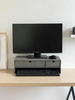 Monitorerhöhung Ted mit Schubladen