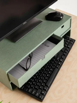 Monitorerhöhung Ted mit Schubladen