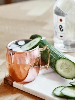 Moscow Mule Kupferbecher Shiny mit glatter Oberfläche