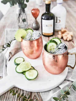 Moscow Mule Kupferbecher Shiny mit glatter Oberfläche