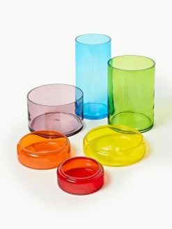 Mundgeblasene Aufbewahrungsdosen Multi, 3er-Set