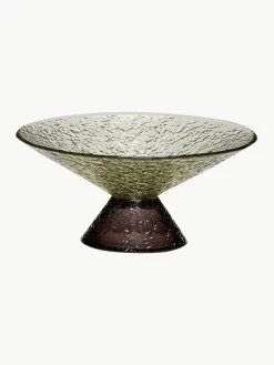 Mundgeblasene Deko-Schale Bonbon mit strukturierter Oberfläche