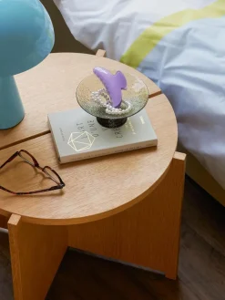 Mundgeblasene Deko-Schale Bonbon mit strukturierter Oberfläche