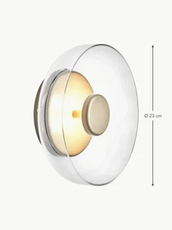 Mundgeblasene dimmbare LED-Wandleuchte Blossi