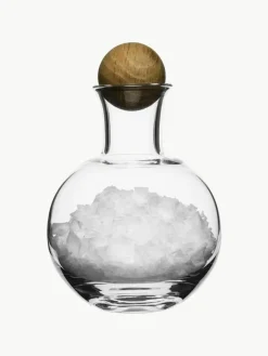 Mundgeblasene Gewürzflaschen Eden mit Holzdeckel, 2er-Set