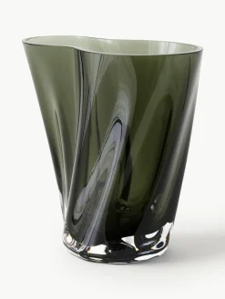 Mundgeblasene Glas-Vase Aer, H 19 cm