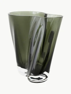 Mundgeblasene Glas-Vase Aer, H 19 cm