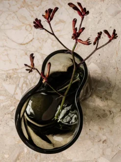 Mundgeblasene Glas-Vase Aer, H 19 cm