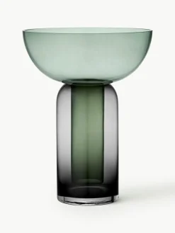Mundgeblasene Glas-Vase Torus, H 33 cm