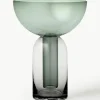 Mundgeblasene Glas-Vase Torus, H 20 cm
