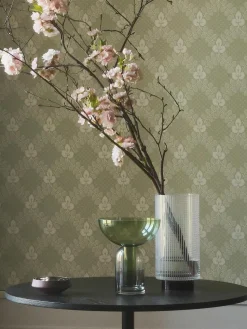 Mundgeblasene Glas-Vase Torus, H 20 cm