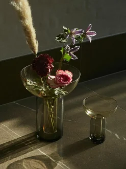 Mundgeblasene Glas-Vase Torus, H 20 cm