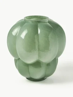 Mundgeblasene Glas-Vase Uva, H 35 cm