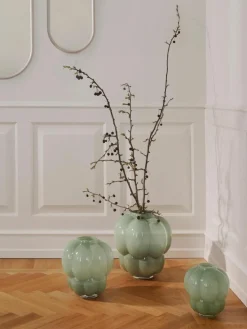 Mundgeblasene Glas-Vase Uva, H 28 cm