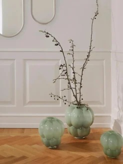 Mundgeblasene Glas-Vase Uva, H 35 cm