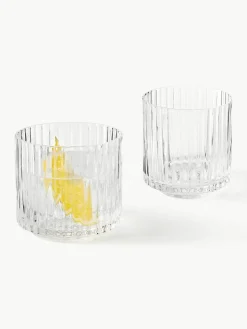 Mundgeblasene Karaffe Aleo mit Wassergläsern, 5er-Set