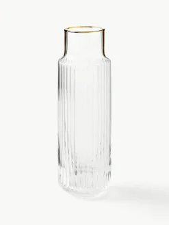 Mundgeblasene Karaffe Aleo mit Wassergläsern, 5er-Set