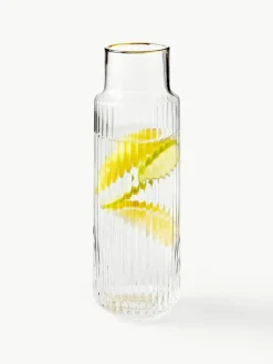 Mundgeblasene Karaffe Aleo mit Wassergläsern, 5er-Set