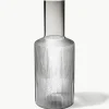 Mundgeblasene Karaffe Ripple mit Rillenrelief, 1 L