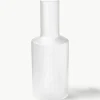 Mundgeblasene Karaffe Ripple mit Rillenrelief, 1 L
