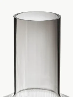 Mundgeblasene Karaffe Ripple mit Rillenrelief, 1 L