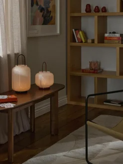 Mundgeblasene Laterne Lumino, H 26 cm