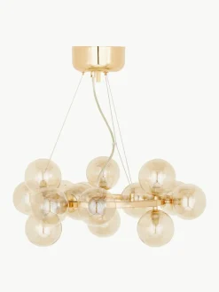 Mundgeblasene LED-Pendelleuchte Splendor